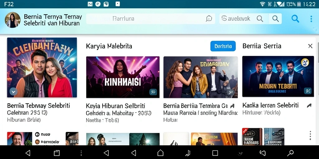 Tampilan antarmuka F32 yang menarik dan informatif.