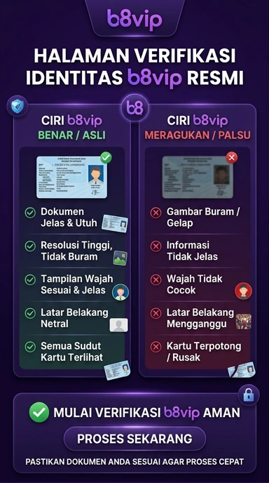 Tampilan kanal resmi b8vip